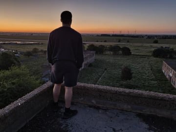 I CLIMBED ABANDONED WAR WATCH TOWER TO SEE THE SUNSET...