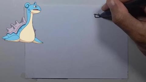 Drawing Pokemon LAPRAS shorts