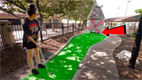 Insane Luck Mini Golf Hole In One! - Part 2