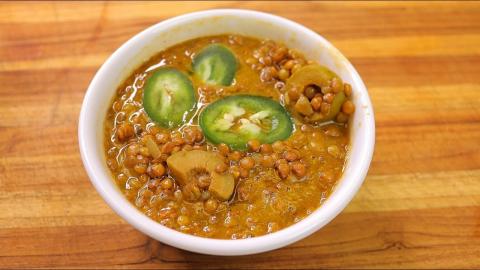 Spicy Vegan Lentil Soup