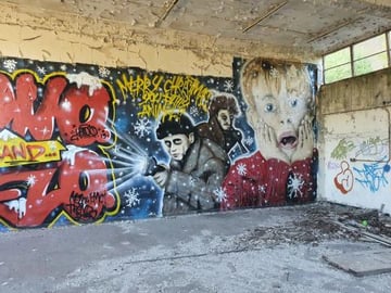 INSANE GRAFFITI AT ABANDONED PLACE MUST SEE