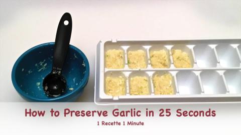 How to Preserve Garlic in 25 Seconds / Food Hacks (shorts...
