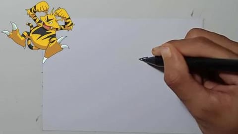 Drawing Pokemon ELECTABUZZ