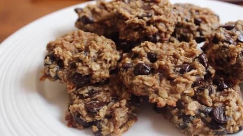 Peanut Butter Banana Cookies | 4 ingredients