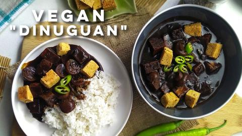 Filipino Vegan Dinuguan | Vegetarian "Pork Blood" Stew
