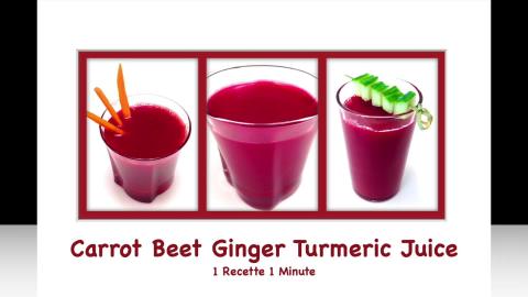 Healthy Drink: Carrot Beet Ginger Turmeric Juice