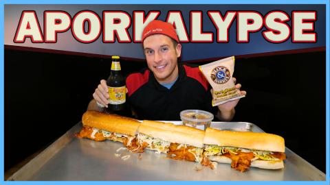 AN EXTREME PORKY BBQ SANDWICH CHALLENGE PEOPLE ...