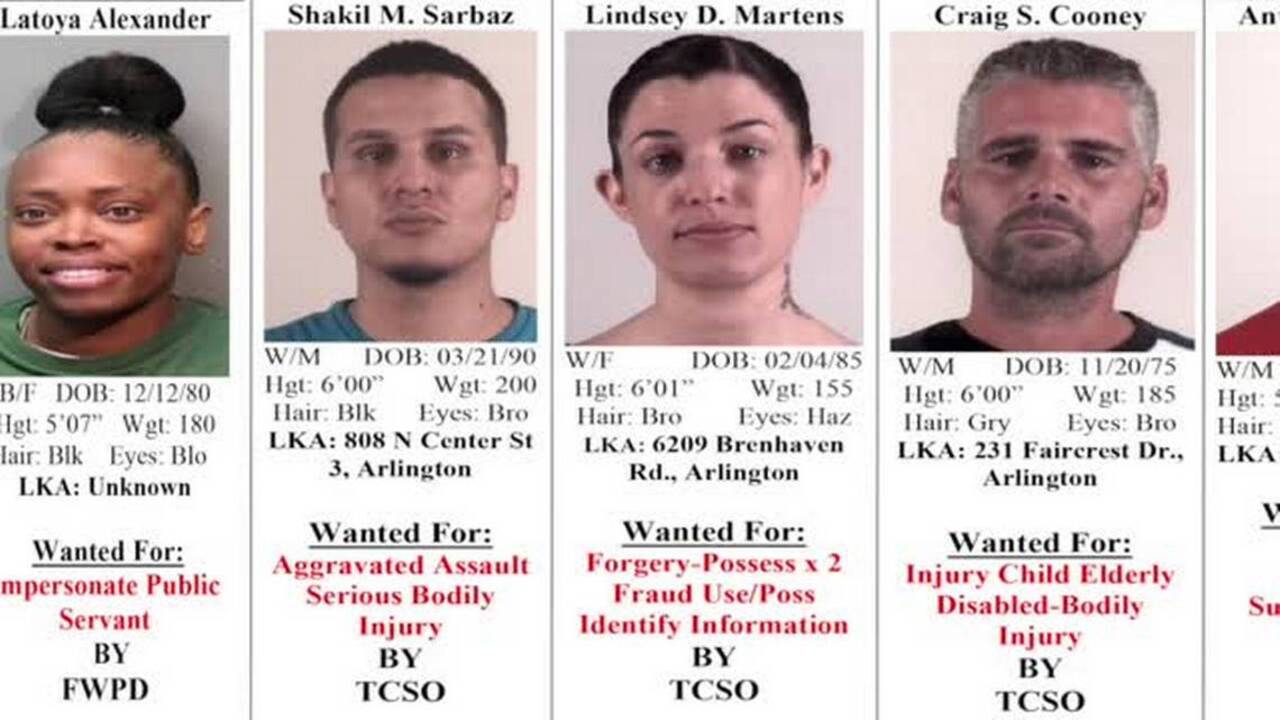 Crime Stoppers Tarrant County's 10 Most Wanted Criminals, November 1
