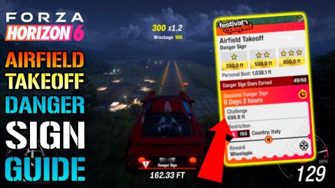 Forza Horizon 6_ _Airfield Takeoff_ Danger Sign Guide! Ho...