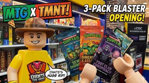 MTG opening 3 teenage mutant ninja turtles booster packs!...