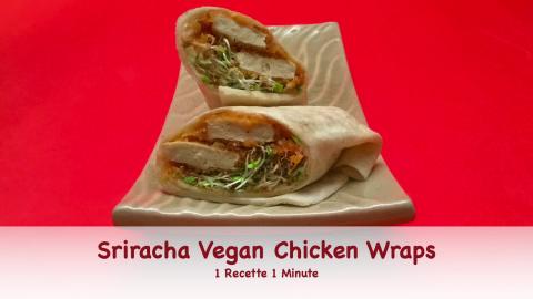 Sriracha Vegan Chicken Wraps (shorts)