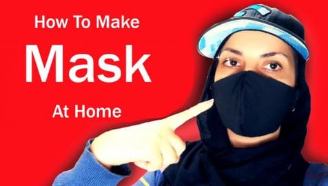 How To make MASK at home , non-medical mask , DIY 