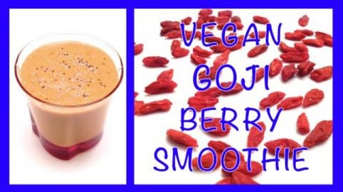 Vegan Goji Berry Smoothie / Quick Healthy Recipe