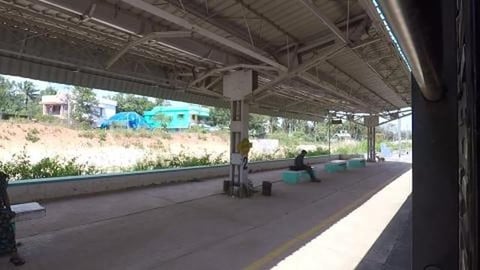 Train Leaving Eraniel Station | Tamil Nadu