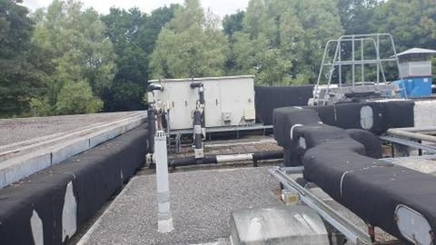 Roof of abandoned army base