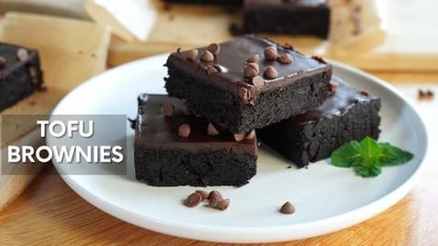 Fudgy Tofu Brownies Recipe | Vegan Tofu Brownies