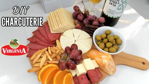 DIY CHARCUTERIE BOARD FEATURING VIRGINIA HAM | Cheese Boa...