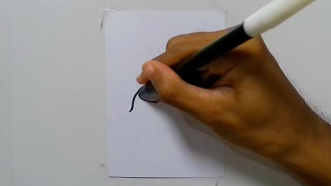 Drawing Graffiti woo alien cartoon shorts