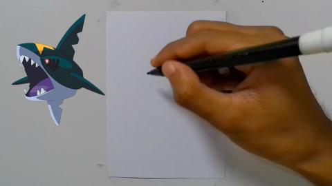 Drawing Pokemon Sharpedo