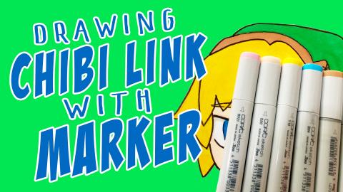 Drawing Link from the Legend of Zelda: Chibi Portrait tim...