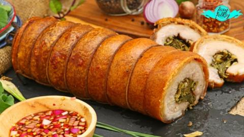 PORK BELLY LECHON ROLL with REALLY CRISPY SKIN | FOXY FOL...