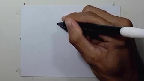 Drawing Graffiti of Flying Hippo Superhero 