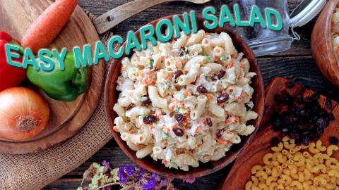 Easy CHICKEN MACARONI SALAD