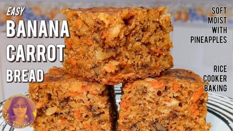How To Make Carrot Banana Bread At Home | Easy Banana Car...