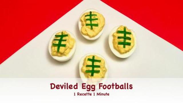 Deviled Egg Footballs / Super Bowl Snacks (shorts) 