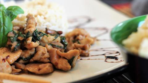Spicy Thai Basil Chicken | It's Only Food with Chef John ...