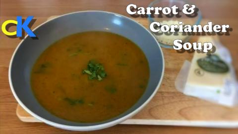 Homemade Carrot and Coriander Soup 