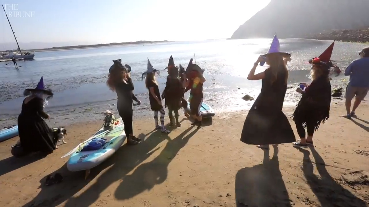 Witches paddle in Morro Bay CA for Halloween San Luis Obispo Tribune