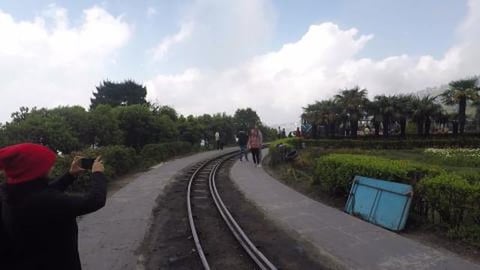 Toy Trains Travelling Via Batasia Loop | Darjeeling | Wes...