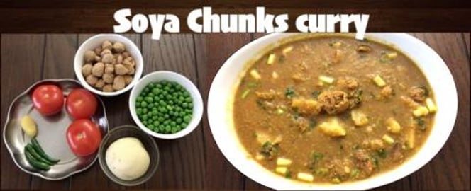 Soya Chunks (Protein) gravy for Roti/Naan/Taco and Rice