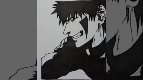 Drawing KIBA naruto shipuddent