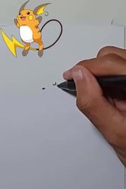 Drawing Pokemon RAICHU Shorts