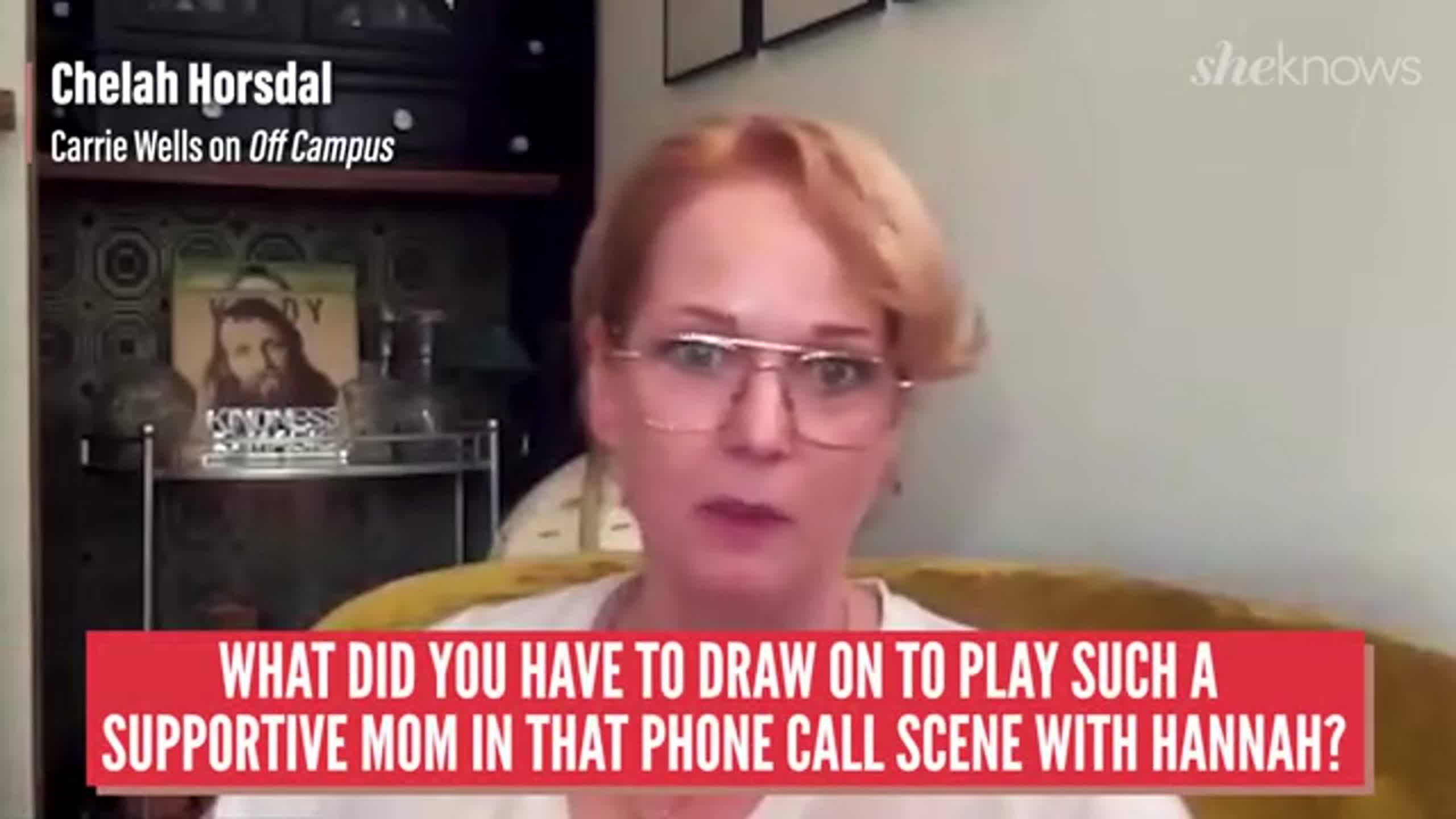 Chelah Horsdal On Emotional Off Campus Phone SCene