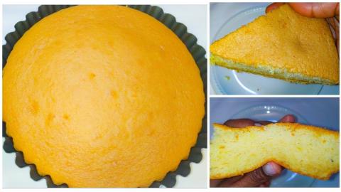 Old Style Soft Sponge Cake.