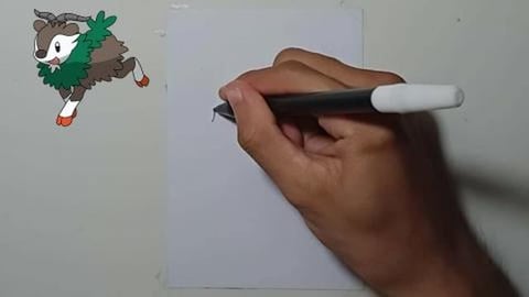 Drawing Pokemon SKIDDO
