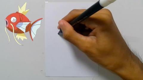 Drawing Pokemon magikarp
