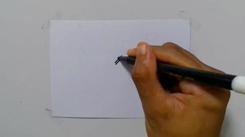 Drawing Graffiti cash in sky cartoon