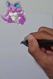 Drawing Pokemon NIDOKING Shorts