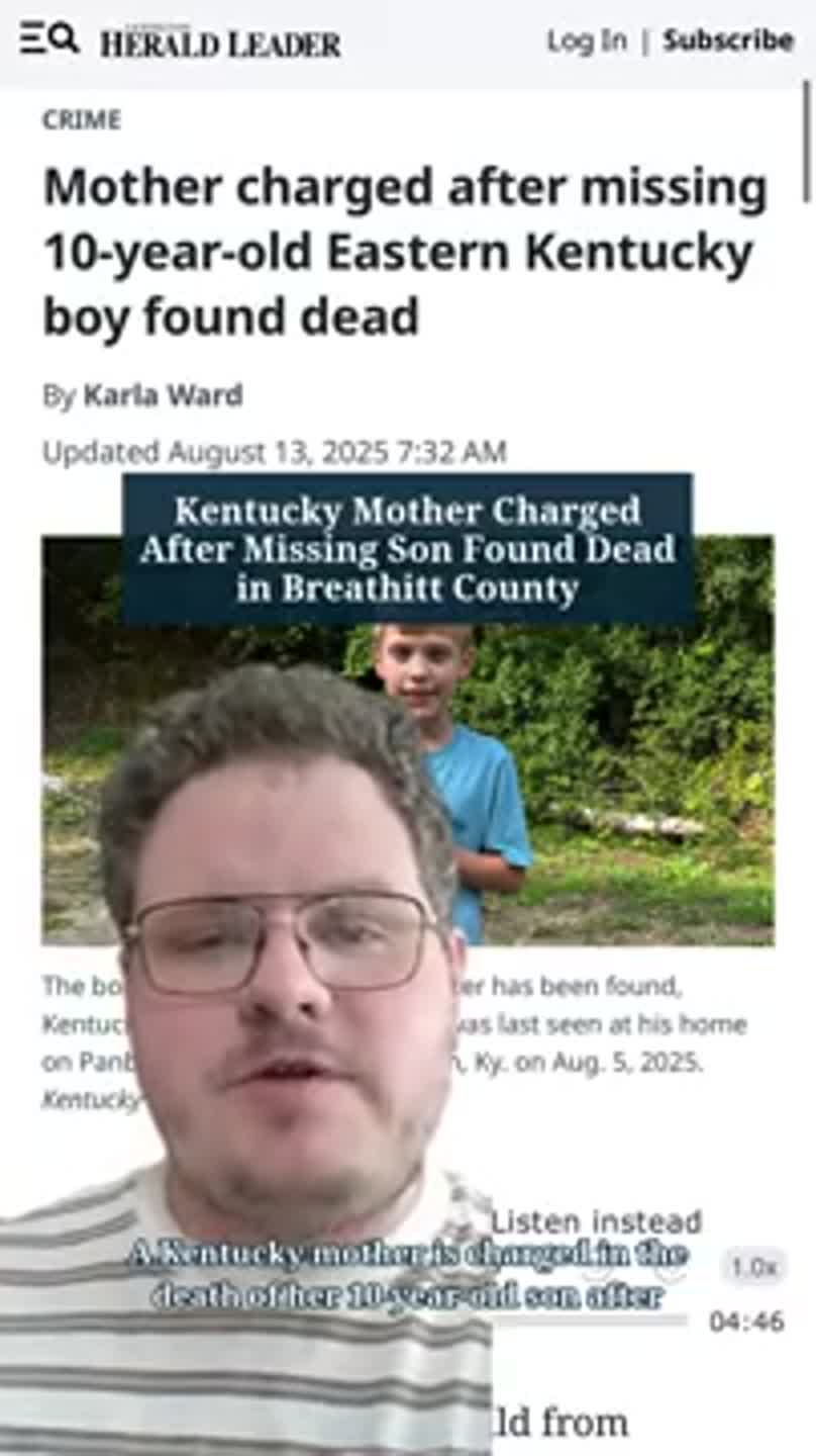 Missing 10-year-old Eastern KY boy found dead, mom charged (Video ...