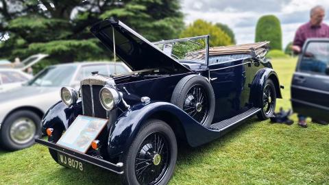 Rare Vintage Car at Classic Auto Show - Timeless Elegance...