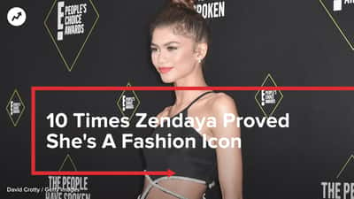 Zendaya flashes major under boob in futuristic crop top co-ord