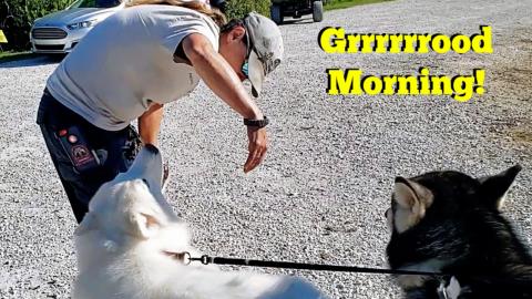 Husky Growls & Scares Game Warden During Hike With Beauti...