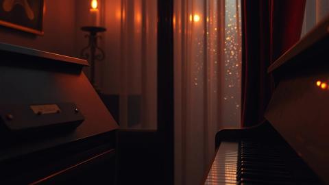 Coffee & Jazz Piano  Calm Work BGM   #Shorts - Cozy Cafe ...