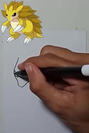 Drawing Pokemon SANDSLASH Shorts