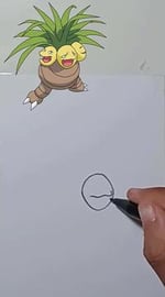 DRAW POKEMON EXEGGUTOR #SHORTS