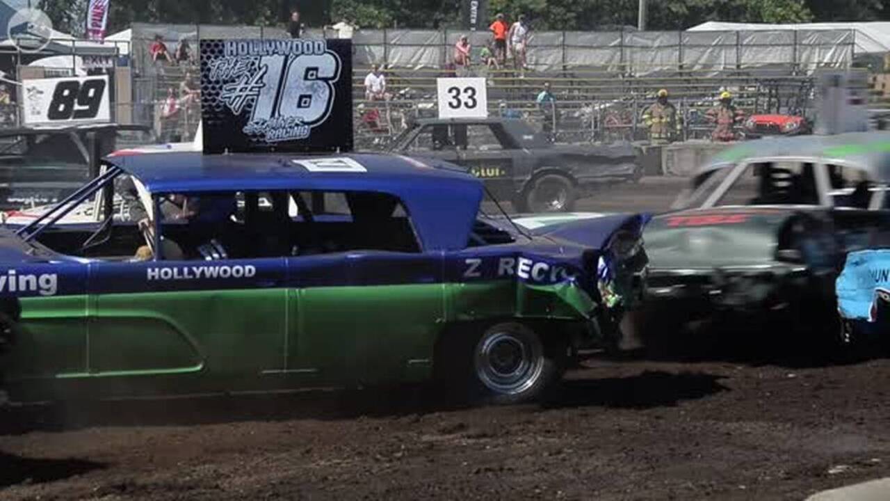 Ride along with driver Wayne Vis at the Lynden fair demo derby